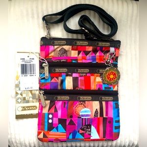 LeSportsac•KASEY with CHARM•It’s a small world collection • WONDEROUS JOURNEY